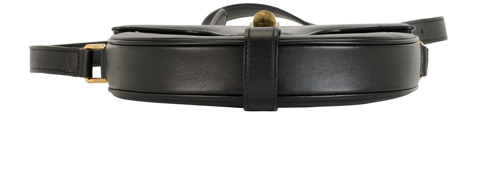 Small Besace 16, &pound;750, Handbags, Black, Leather, Top view